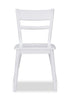 Remi Dining Chair with Curved Ladder-Back - White | Chaise de salle à manger Remi avec dossier en échelle courbé - blanche