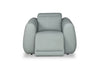 Gianna 40" Genuine Leather Power Reclining Chair with Power Headrest and USB Port - Spa Blue | Fauteuil à inclinaison électrique Gianna de 40 po en cuir véritable avec appuie-tête électrique et port USB - bleu spa