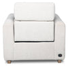 Sable 38" Chenille Fabric Power Reclining Chair with Power Headrest and USB Port - Alabaster White | Fauteuil à inclinaison électrique Sable de 38 po en tissu de chenille avec appuie-tête électrique et port USB - blanc albâtre
