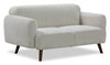 Sadie 63" Fabric Loveseat with Rubberwood Legs – Sand | Causeuse Sadie de 63 po en tissu avec pattes en hévéa - sable
