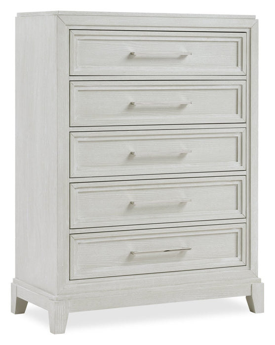 Vida Bedroom 5-Drawer Chest, 38\"W x 52\"H - Sand