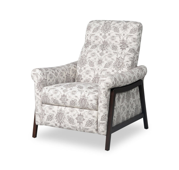 Mallie 32\" Chenille Fabric Pushback Reclining Chair - Limbu Slate Multicolour