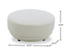 Davvero Ottoman - Ivory | Pouf Davvero - ivoire