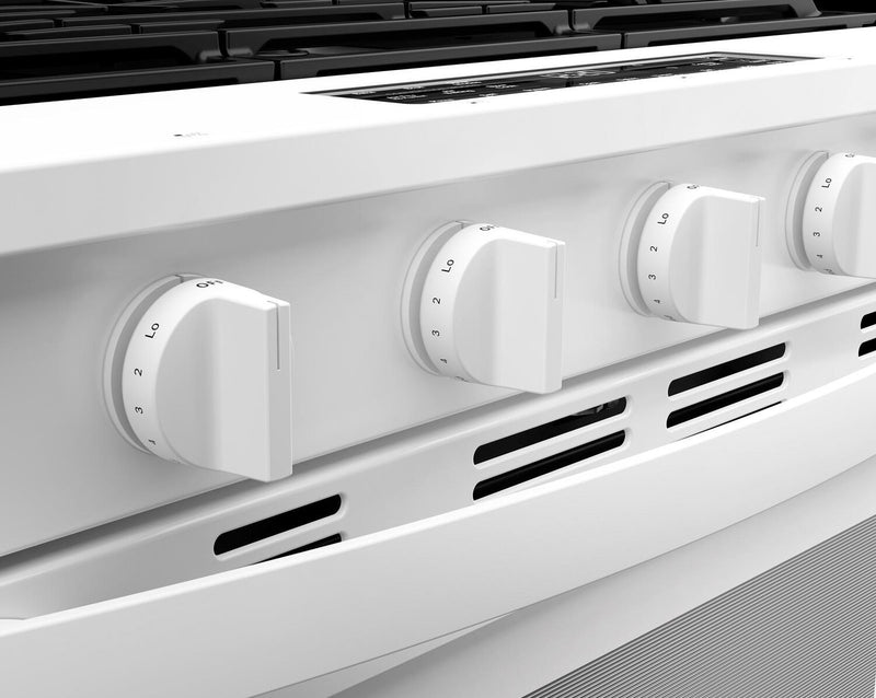 Whirlpool 30\" 5 Cu. Ft. Gas Range with Air Cooking - White - WSGS5030SW