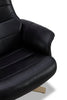 Halo Top-Grain Genuine Leather Swivel Reclining Chair with Footrest  | Fauteuil pivotant inclinable Halo en cuir véritable de qualité supérieure avec repose-pieds