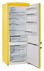 Unique Classic Retro 28" 17 Cu Ft. Bottom Mount Refrigerator - Yellow - UNQ-310L Y TM | Réfrigérateur Classic Rétro d’Unique de 28 po et de 17 pi3 à congélateur inférieur - jaune - UNQ-310L Y TM
