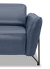 Riviera Top-Grain Genuine Leather Power Reclining Chair - Blue | Fauteuil à inclinaison électrique Riviera en cuir véritable de qualité supérieure - bleu