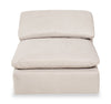 Eclipse Modular 6-Piece Linen-Look Fabric Pit Sofa Sectional with Reversible Feather Down Cushions - Linen White | Sofa sectionnel modulaire de style cocon Eclipse 6 pièces en tissu d’apparence lin avec coussins réversibles en duvet et plumes - blanc lin