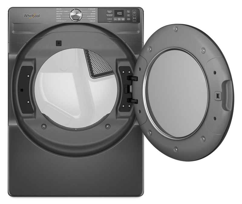 Whirlpool 7.4 Cu. Ft. Smart Electric Dryer with Wrinkle Shield™ - Volcano Black - YWED5720RU