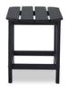 Bask Outdoor Patio End Table - 15"W, High Density Plastic, UV & Weather Resistant - Black | Table de bout Bask 15 po (L) pour la terrasse à l’extérieur, plastique haute densité, résistant aux rayons UV et aux intempéries - noire