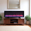 Mirage 60" Modern Electric Fireplace - Black | Foyer électrique moderne Mirage de 60 po - noir