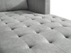 Metro 2-Piece Right-Facing Fabric Sectional with Chaise and Tufted Seat Cushions - Grey | Sofa sectionnel de droite Metro 2 pièces en tissu avec fauteuil long et coussins de siège capitonnés - gris
