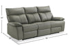 Matteo 88" Genuine Leather Power Reclining Sofa - Aviarah Grey | Sofa à inclinaison électrique Matteo de 88 po en cuir véritable - gris Aviarah