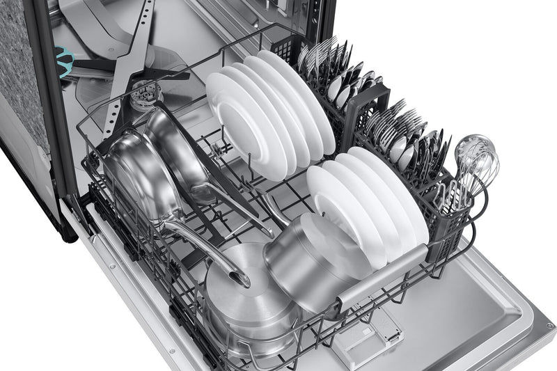 Samsung 24\" 38 dBA Top-Control Dishwasher with AI Wash and Third Rack - White - DW90F89T0U12AA