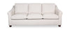 Mallie 84" Chenille Fabric Sofa with Rolled Arms and Wood Legs - Shell White | Sofa Mallie de 84 po en tissu de chenille avec accoudoirs enroulés et pattes en bois - blanc coquillage
