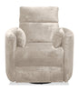 Remi 38" Fabric Swivel Glider Power Reclining Chair with USB ports – Taupe  | Fauteuil pivotant coulissant à inclinaison électrique Remi de 38 po en tissu avec ports USB - taupe