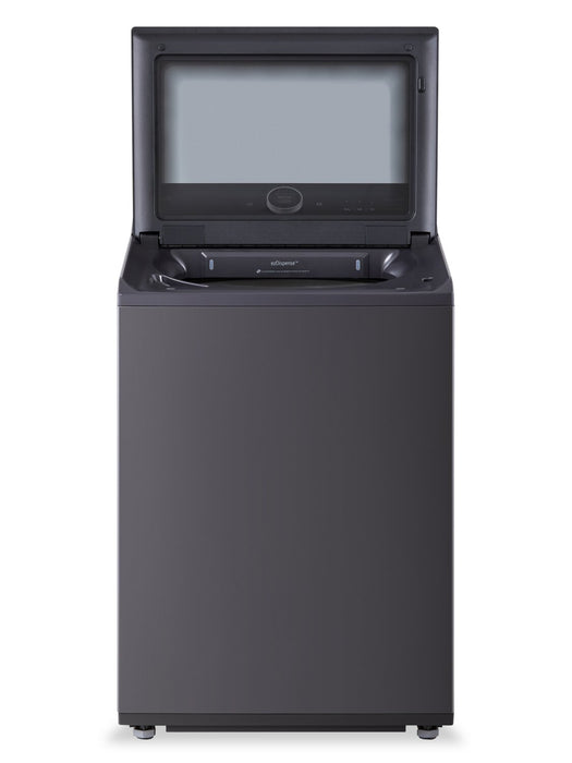 LG 6.3 Cu. Ft. Smart Top-Load High-Efficiency Washer - Black Steel - WT8600CB