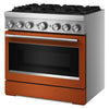 KitchenAid 5.1 Cu. Ft. Dual Fuel Range with No Preheat Air Fry – Scorched Orange - KFDS936SSC | Cuisinière hybride KitchenAid de 5,1 pi3 avec friture à air sans préchauffage - orange brûlée - KFDS936SSC