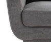 Cosmo 34" Fabric Chair with Tufted Back Cushion - Charcoal | Fauteuil Cosmo de 34 po en tissu avec coussin de dossier capitonné - anthracite