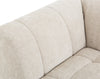 Kort & Co. Oaklyn Modular 4-Piece Fabric Sectional with Tufted Seat Cushions - Beige | Sofa sectionnel modulaire Oaklyn Kort & Co. 4 pièces en tissu avec coussins de siège capitonnés - beige