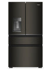Whirlpool 36\" 22 Cu. Ft. True Counter Depth French Door Refrigerator – Black Stainless Steel - WRMC7036RV