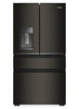 Whirlpool 36" 22 Cu. Ft. True Counter Depth French Door Refrigerator – Black Stainless Steel - WRMC7036RV | Réfrigérateur Whirlpool de 22 pi3 et de 36 po de profondeur comptoir véritable à portes françaises - acier inoxydable noir - WRMC7036RV