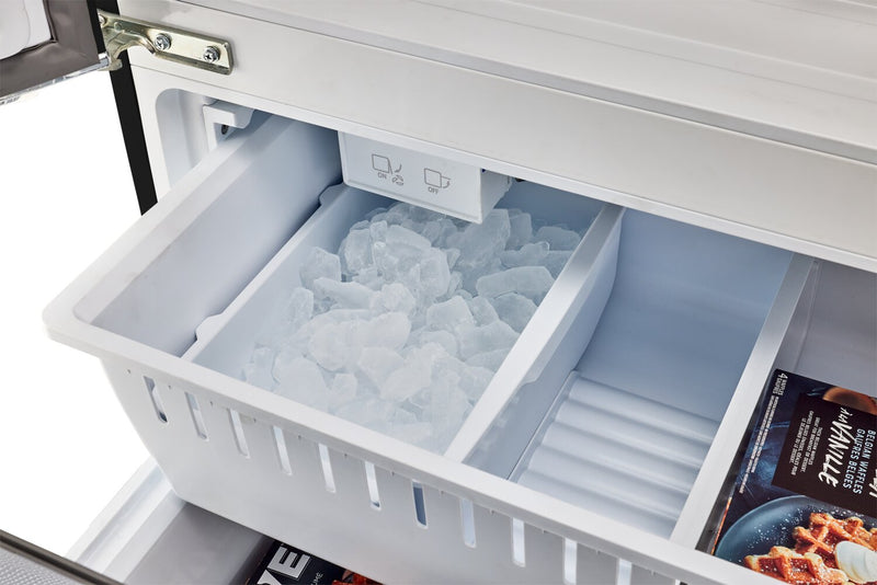 Classic Retro by Unique 36\" 21.4 Cu. Ft. Counter-Depth Refrigerator - Midnight Black - UGP-595L B AC