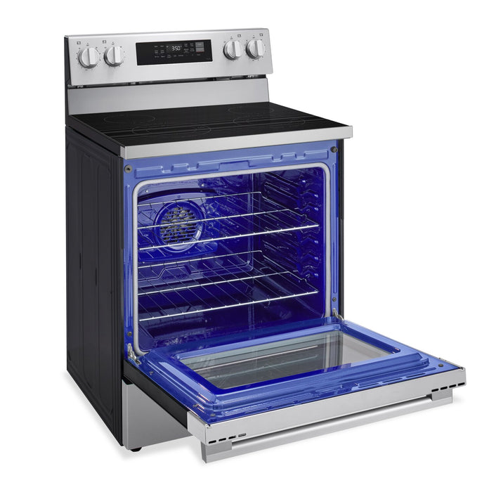LG 30\" 6.3 Cu Ft. Smart Electric Range with Probake Convection® and EasyClean® - Stainless Steel - LREN6321YE