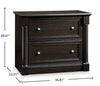 Palladia 36.81" 2-Drawer Lateral Filing Cabinet – Wind Oak | Classeur latéral Palladia de 36,81 po à 2 tiroirs - chêne éolien