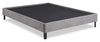 Amos Upholstered Platform Bed Base in Grey Fabric - Full Size
