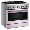KitchenAid 5.1 Cu. Ft. Dual Fuel Range with No Preheat Air Fry – Wildflower - KFDS936SWF  | Cuisinière hybride KitchenAid de 5,1 pi3 avec friture à air sans préchauffage - fleurs sauvages - KFDS936SWF
