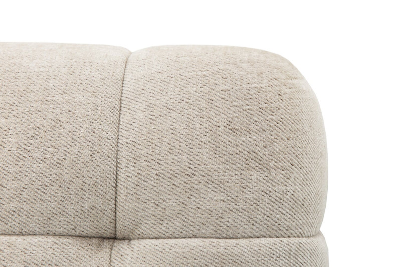 Kort & Co. Oaklyn Modular 38.5\" Fabric Corner Chair with Tufted Seat Cushion - Beige