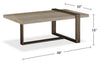 Cyprus 48” Modern Coffee Table - Beige/Bronze | Table à café Cyprus - beige et bronze