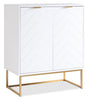 Lottie 28.5" 2-Door Accent Cabinet - Glossy White | Armoire décorative Lottie de 28,5 po à 2 portes - blanc lustré | LOTTWACC