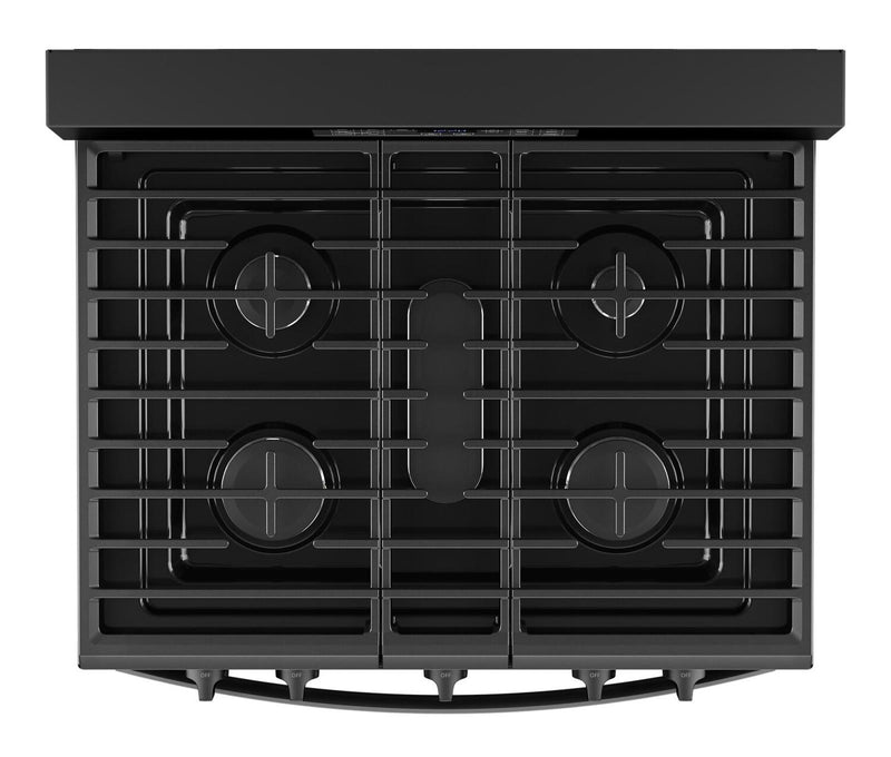 Whirlpool 30\" 5.0 Cu. Ft. Gas Range with Air Cooking – Black - WFGS4530SB