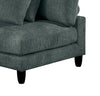 Lounge Modular 40" Chenille Fabric Corner Chair - Grey | Fauteuil en coin modulaire Lounge de 40 po en tissu chenille - gris