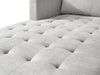 Metro 2-Piece Left-Facing Fabric Sectional with Chaise and Tufted Seat Cushions - Neutral | Sofa sectionnel de gauche Metro 2 pièces en tissu avec fauteuil long et coussins de siège capitonnés - neutre