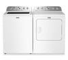 Maytag 5.5 Cu Ft. Top Load Impeller Washer with Pet Pro Option and 7.0 Cu Ft. Gas Dryer – White | Laveuse à chargement par le haut 5,5 pi³ avec turbine et option Animal Pet Pro et sécheuse à gaz 7,0 pi³ de Maytag - blanches