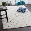 Robin Multi-Colour Moroccan Shag Area Rug - 7'11" x 10'10" | Carpette à poil long Robin multicolore à motif marocain - 7 pi 11 po x 10 pi 10 po