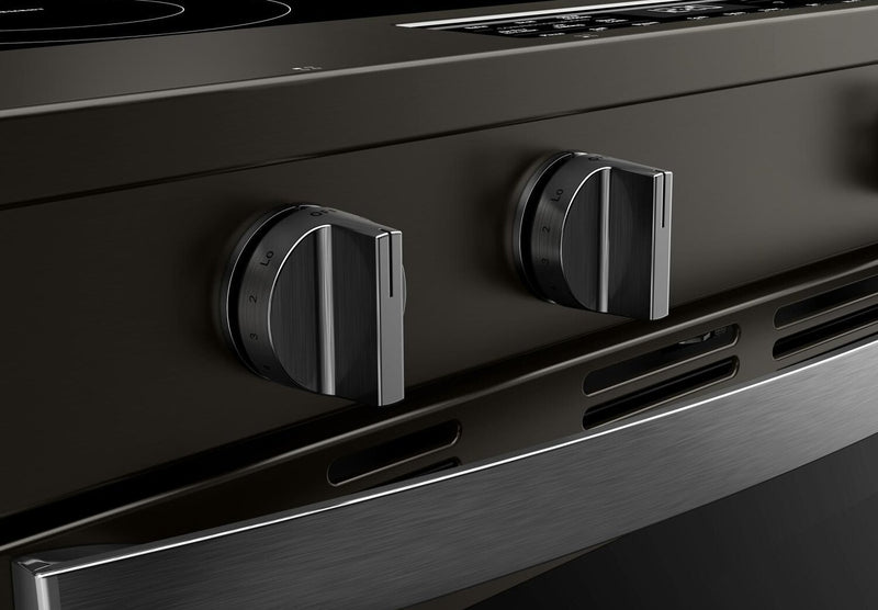 Whirlpool 30\" 5.3 Cu. Ft. Electric Range with Air Cooking – Black on Stainless - YWSES5030SV