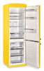 Classic Retro by Unique 24" 12 Cu. Ft. Bottom-Freezer Refrigerator - Canary Yellow - UGP-340L Y AC | Réfrigérateur Classic Rétro par Unique de 24 po et de 12 pi3 à congélateur inférieur - jaune canari - UGP-340L Y AC | U340LYAC