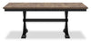 Raven 7pc Dining Package with 60-78"W Extension Table & 6 Chairs - Two-Tone Black & Brown | Ensemble de salle à manger Raven 7 pièces avec table à rallonge, 60 po à 78 po (L) et 6 chaises - deux teintes, noir et brun