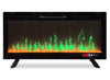 Mirage 42" Modern Electric Free Standing Wall Mountable Fireplace - Black | Foyer électrique moderne Mirage de 42 po - noir