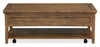 Hanson 50” Traditional Pine Coffee Table with Storage and Casters - Toasted Nutmeg | Table à café traditionnelle Hanson de 50 po en pin - muscade grillée