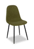 Joss 7pc Dining Set with Table & 6 Chairs - 63-86.5"W Butterfly Extension, Metal  - Natural/Green | Ensemble de salle à manger Joss 7 pièces avec table et 6 chaises - rallonge papillon 63 po à 86,5 po (L), métal - naturel et vert
