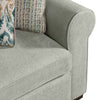 Scott Living Haven 4-Piece Left-Facing Chenille Fabric Sleeper Sectional with Storage Chaise - Seafoam Blue | Sofa-lit sectionnel de gauche Haven de Scott Living 4 pièces en tissu de chenille avec fauteuil long de rangement - bleu écume de mer