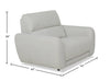 Cindy Crawford Home Kailyn 54" Fabric Power Reclining Chair with Power Headrest - Beige  | Fauteuil à inclinaison électrique Kailyn de Cindy Crawford Home de 54 po en tissu avec appuie-tête électrique - beige