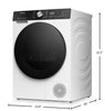 Hisense 24" 4.5 Cu. Ft. Dryer with Ventless Heat Pump Technology - White - DH5S452BW | Sécheuse Hisense à chargement frontal de 4,5 pi3 et de 24 po avec technologie de pompe à chaleur sans conduit - blanche - DH5S452BW