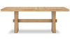 Shaw Dining Table, Trestle Base, 78"W - Natural | Table de salle à manger Shaw de 78 po (L) avec base à tréteaux - naturelle