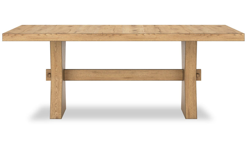 Shaw Dining Table, Trestle Base, 78\"W - Natural